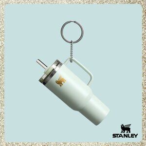 ✨ NWT/NIB Stanley The Quencher H2.0 Mini Tumbler Keychain/Ornament Celadon